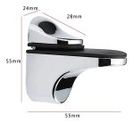 Soporte Repisa Vidrio De 3 A 20mm Cromado Brillan 2 Unidades - Imagen 5