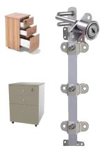 Cerradura Chapa Frontal Kardex Cajonera 1pcs P/3cajon 50cm