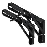 Bisagras Escuadra Soporte Estante Repisa Plegable 35cm 1par