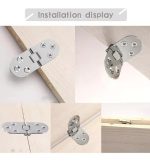 Bisagra Para Puerta Mueble Armario Plegable 180° 4 Unidades - Imagen 6