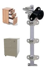 Cerradura Chapa Frontal Kardex Cajonera 1pcs P/3cajon 50cm - Imagen 4