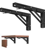 Bisagras Escuadra Soporte Estante Repisa Plegable 35cm 1par - Imagen 2