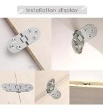 Bisagra Para Puerta Mueble Armario Plegable 180° 2 Unidades - Imagen 13