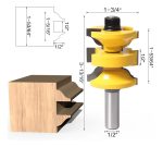 Fresa Madera Puerta Bastago De 1/2 Tupi 3pcs - Imagen 5