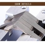 Bisagra Invisible Oculta Para Puerta 45mm Cromo Satín 2 Pcs - Imagen 4