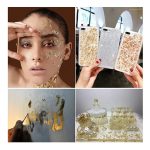 Escamas En Hoja Sky Blue Papel Resina Epóxica Flake Uñas - Imagen 6