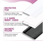 50 Etiqueta Magnética Soporte Credencial 3,5x10cm+100 Papel - Imagen 4