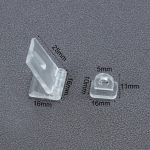 Aldaba Acrílico 5 Unidades De 40x16x3mm Porta Candado - Imagen 2