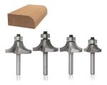 Fresa Madera Cuarto Rodon 4un Dif Medidas Bástago 1/4mm