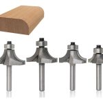 Fresa Madera Cuarto Rodon 4un Dif Medidas Bástago 1/4mm