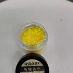 Glitter Amarillo Para Resina Uñas Llaveros Aros Pigmento