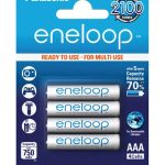 Pila Panasonic Recargable Eneloop Aaa Con 4 Unidades 800 Mah