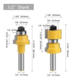 Fresa Madera Ensamble O Machimbra Do Bástago 1/2x45.4mm - Imagen 2