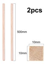 Madera De Balsa 500 X 10 X 10mm 2un - Imagen 2