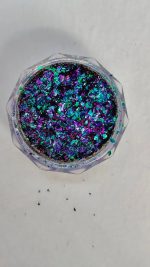 Pigmento Escamas Camaleon Verde Resina Slime Uñas Vela - Imagen 3