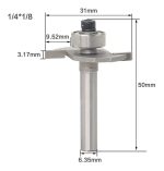 Fresa Madera T 1/4 X 1/8 - Imagen 3