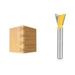 Fresa Madera Cola De Milano Vástago 1/4 X 1/2