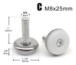 Patín Mueble Sillón Silas Patas Cama Sofá 100un M8 - Imagen 2