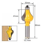 Fresa Madera Moldura Zócalo Pata Vástago  1/2  X 40mm - Imagen 2