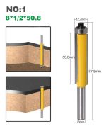 Fresa Madera Copiadora Larga Vástago 8mm 3un Dif Medidas - Imagen 2