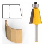 Fresa Madera Copiadora 11.25° Grados Vástago 1/4 Alta Dureza - Imagen 3