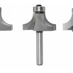 Fresa Madera Cuarto Rodon 3un Toma 6mm R 9.52, 11.1 Y 12.7mm