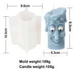 Molde Silicona Velas Y Jabón Rostro Feliz - Imagen 2