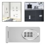 Aldaba Cerradura Contraseña Pestillo Seguridad Puerta Cajon - Imagen 3