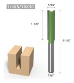 Set 7 Fresas Rectas Madera Vastago 1/4 - Imagen 5