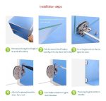 Bisagra Para Puerta De Vidrio 5 A 8mm 1 Par Estantes Ropero - Imagen 6