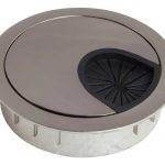 Pasacable Redondo Satín Escritorio Perforación De 60mm 1un