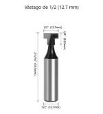 Fresa Tipo T Para Pernos Anclaje Toma 12.7 Mm X 12.7 Mm - Imagen 2