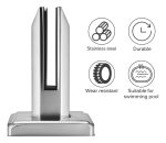 Soporte De Montaje Abrazadera Para Balaustrada Vidrio 2un - Imagen 3