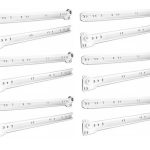 Corredera Riel Blanco 25 Cm, Sbp, Self-closing, 5par