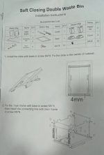 Basurero Para Puerta Cocina Doble 28lt Con Tapa 1pc - Imagen 4