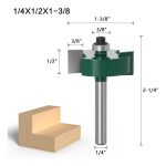 Fresa Madera T Dif Prof De Canal 1/2 O 12.7a Bástago 1/4mm - Imagen 3