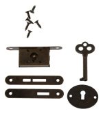 Cerradura Mueble Antigua Cajon Escritorio Plana