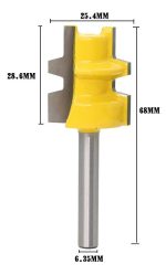 Fresa Madera Ensamble Machimbrado Vástago 1/4 X 1,1/4 - Imagen 3