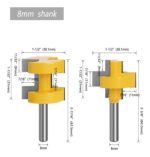 Fresa Madera Ensamble O Machimbra Do Bástago 8mmx31mm - Imagen 2