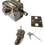 Cerradura Puerta Vidrio De 8 A 12mm Llave Pestillo Muro Cdo1