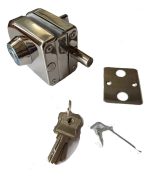 Cerradura Puerta Vidrio De 8 A 12mm Llave Pestillo Muro Cdo1