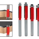 Set 4 Fresas Copiadoras Vastago 1/4 Rod Abajo