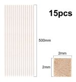 Madera De Balsa 500 X 2 X 2mm 15un - Imagen 2