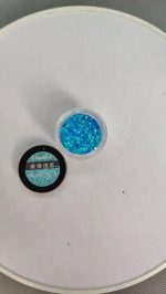Glitter Azul Claro Para Resina Uñas Aros Pigmentos - Imagen 4