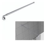 Barra De Soporte De Vidrio De Ducha Plateada 100-120cm