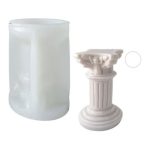 Molde Silicona Velas Y Jabón Columna Romana Modelo E