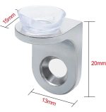 Soporte Repisa Mueble Ventosa Vidrio Sobrepuesto 100psc - Imagen 2