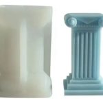 Molde Silicona Velas Y Jabón Columna Romana Modelo 01