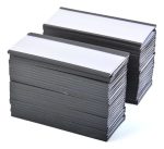 50 Etiqueta Magnética Soporte Credencial 3,5x10cm+100 Papel