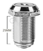 Cerradura Chapa Casillero Guantera Puerta 25mm Max 1un - Imagen 2